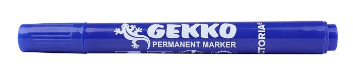 Alkoholos marker, 1-3 mm, kúpos, VICTORIA OFFICE, "Gekko", kék